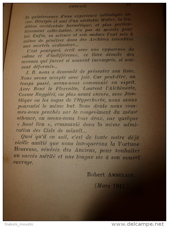 1941 Manuel  de MAGIE PRATIQUE par J. B. (dédié à la mémoire de mon Maitre et Ami Fulcanelli)