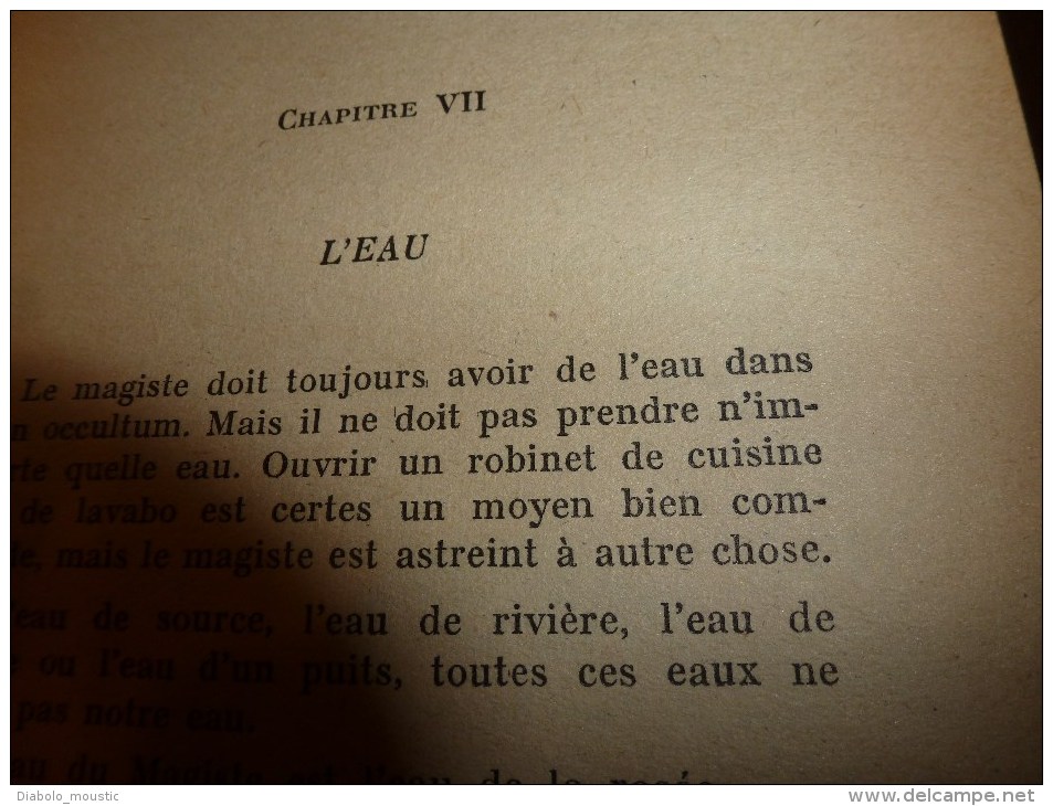 1941 Manuel  de MAGIE PRATIQUE par J. B. (dédié à la mémoire de mon Maitre et Ami Fulcanelli)