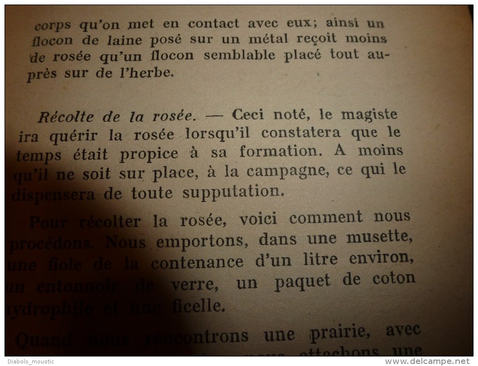 1941 Manuel  de MAGIE PRATIQUE par J. B. (dédié à la mémoire de mon Maitre et Ami Fulcanelli)