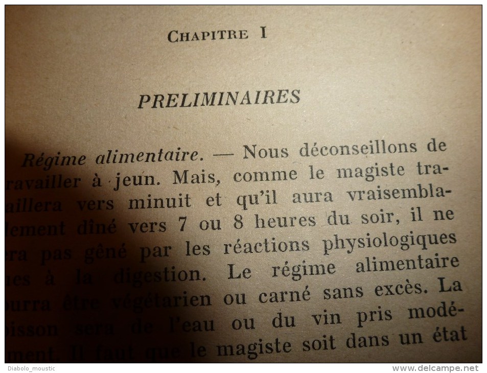 1941 Manuel  de MAGIE PRATIQUE par J. B. (dédié à la mémoire de mon Maitre et Ami Fulcanelli)