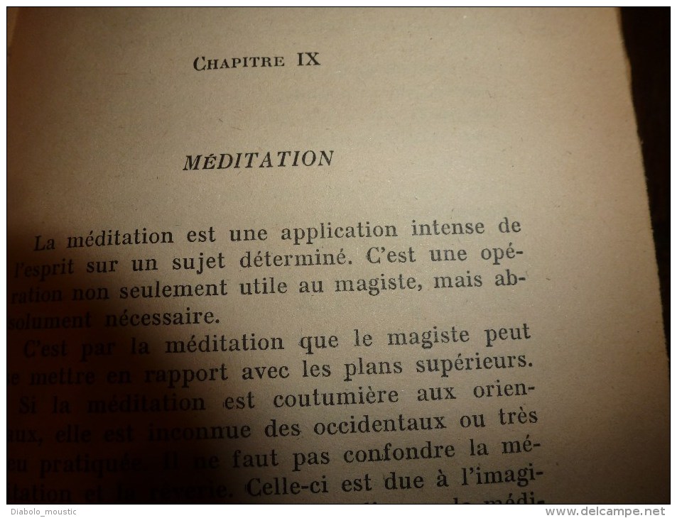 1941 Manuel  de MAGIE PRATIQUE par J. B. (dédié à la mémoire de mon Maitre et Ami Fulcanelli)