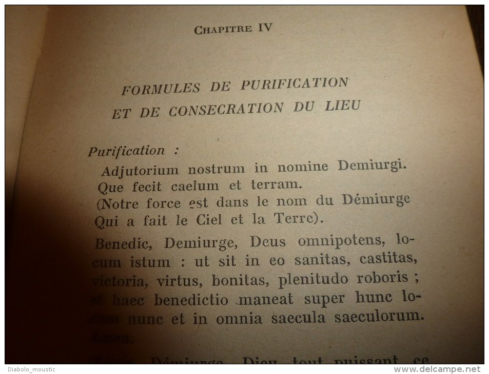 1941 Manuel  de MAGIE PRATIQUE par J. B. (dédié à la mémoire de mon Maitre et Ami Fulcanelli)