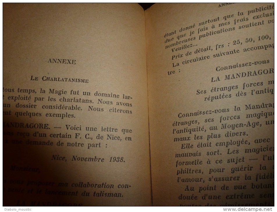 1941 Manuel  de MAGIE PRATIQUE par J. B. (dédié à la mémoire de mon Maitre et Ami Fulcanelli)