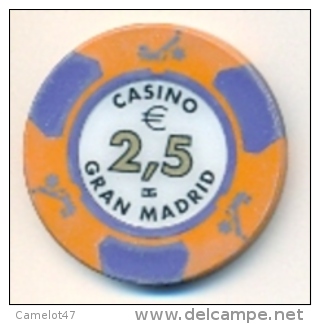Casino Chip €2.50 Casino Gran Madrid, Spain - Casino