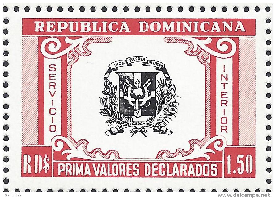 Dominican Coat Of Arms Declared Value Sc G57 MNH - Dominikanische Rep.