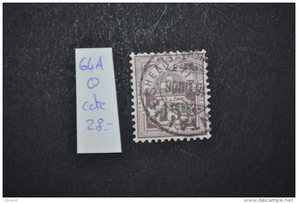 1882, Numéro 64A Oblitéré - Used Stamps