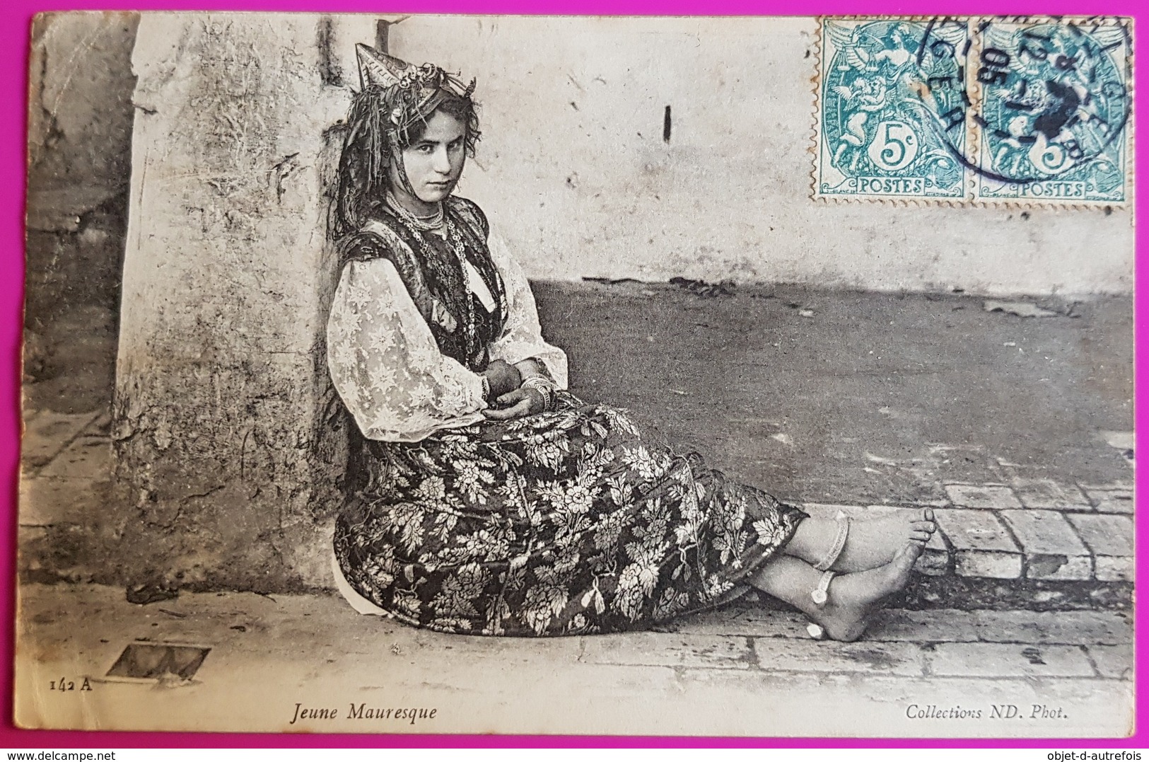 Cpa Jeune Mauresque Carte Postale Algérie N° 142 A Type De Femme Fatma - Femmes