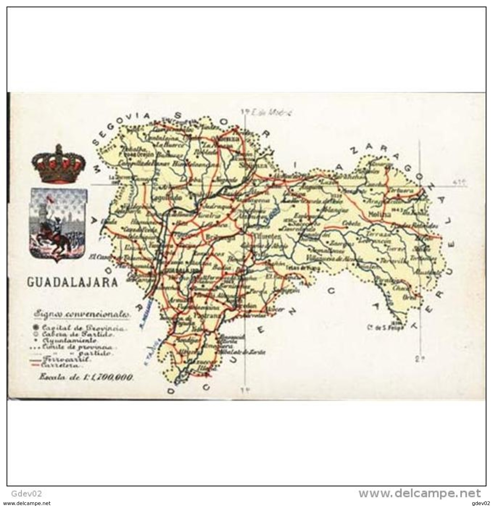 GDLJRTP6701-LFTM122.Tarjeta Postal DE GUADALAJARA.Mapa Atlas Fotografico De  Guadalajara(España) - Guadalajara