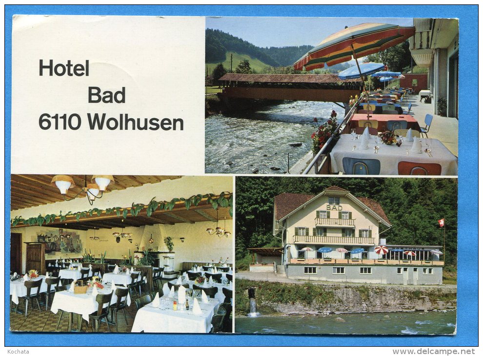 Mans1163, Hotel Bad Wolhusen, GF, Circulée 1979 - Wolhusen