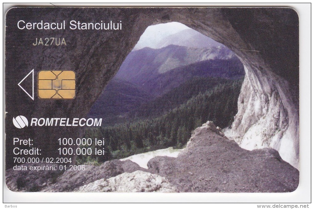 Romania   , Phonecards   ,  Mountains , Cascade ,  Used - Mountains