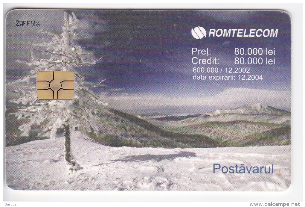 Romania   , Phonecards   ,  Mountains ,   Used - Montañas