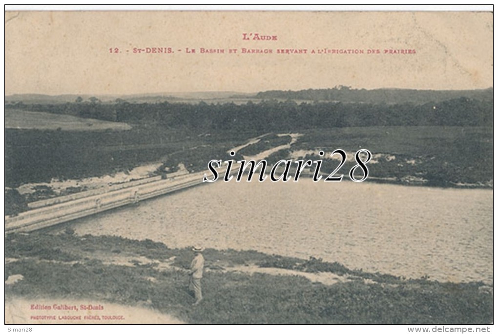 SAINT-DENIS  - N° 12 - LE BASSIN ET BARRAGE SERVANT A L'IRRIGATION DES PRAIRIES - Other & Unclassified