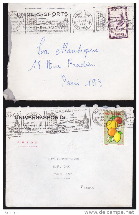 Maroc - lot de 38 lettres et devant de lettres