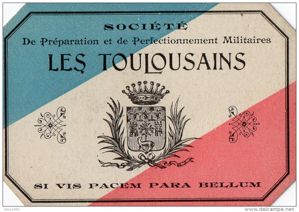 VP1315  - MILITARIA - Carte De La Société De Préparation Militaire Tir - TOULOUSE - Other & Unclassified