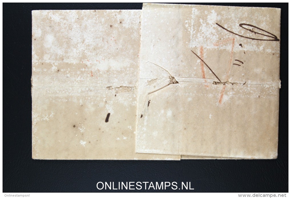 Belgium: Letter From Antwerpen Anvers ToLivourne  1839, Franco Grenzen , Fumigated / Ontsmet - 1830-1849 (Belgique Indépendante)