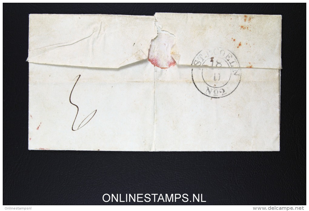 Belgium: Letter From Antwerpen Anvers To Cologne Koln  1842 - 1830-1849 (Onafhankelijk België)