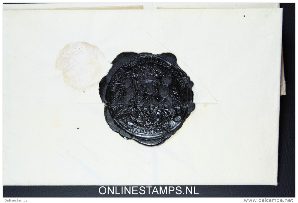 Belgium: Militaire Willems-orde Kanselarij Brussel 1821, To Veldhoven, RRR  Wax Sealed - 1815-1830 (Dutch Period)