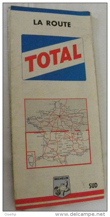 Carte MICHELIN TOTAL 1967 La Route France Nord & Sud - Michelin (guide)