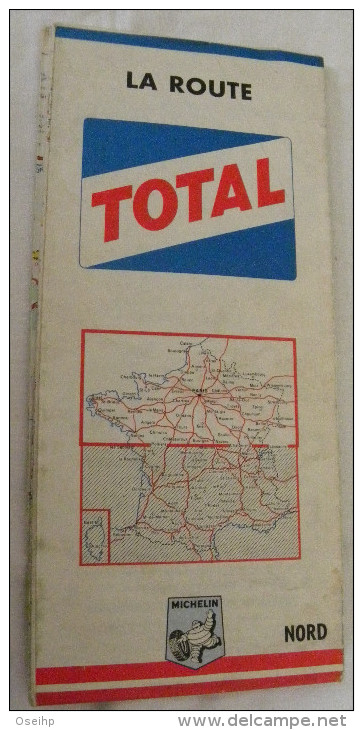 Carte MICHELIN TOTAL 1967 La Route France Nord & Sud - Michelin (guide)