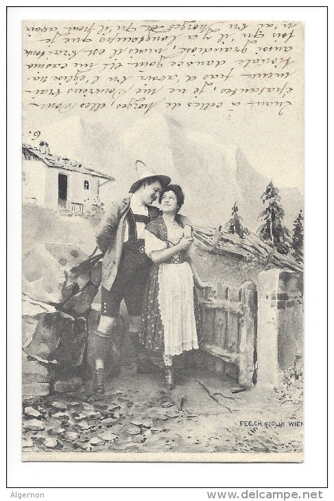 11585 -  Couple Tyrolien   Par Fec.Ch. Scolik Wien - Coppie