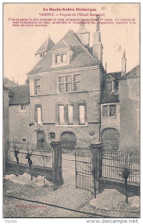 L50B_799 - Vesoul - Façade De L'Hôtel Boisselet - Vesoul