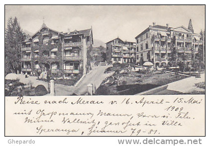 Obermais - Meran - Pension Von Weinhart - 1909      (150201) - Merano