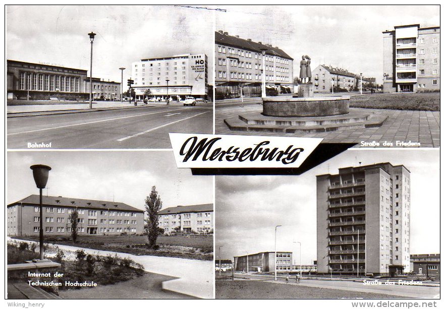 Merseburg - S/w Mehrbildkarte 2 - Merseburg