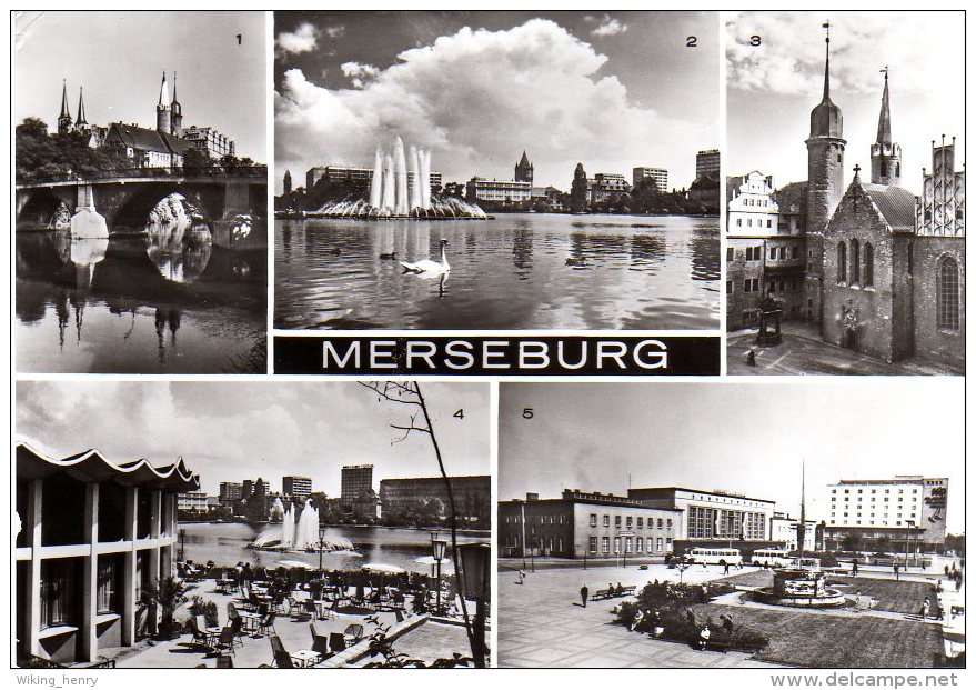 Merseburg - S/w Mehrbildkarte 3 - Merseburg