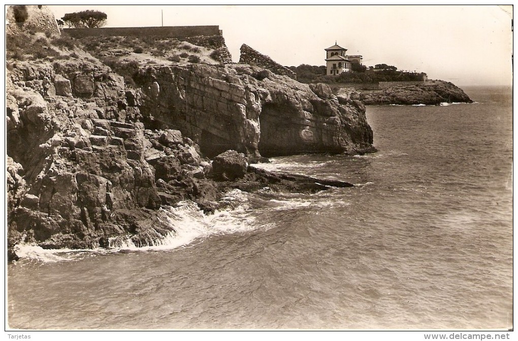 93 POSTAL DE TARRAGONA DE UN DETALLE DE LA COSTA (CASA CHINCHILLA) - Tarragona