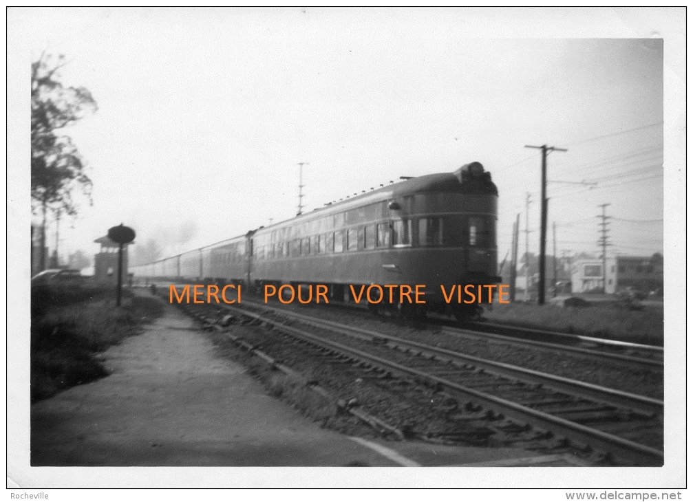 Photo Chemin De Fer-SOUTHERN PACIFIC RAILROAD   " LARK" Locomotive Vapeur - LOT De 3 Photos Avec Légende Au Verso - Railway