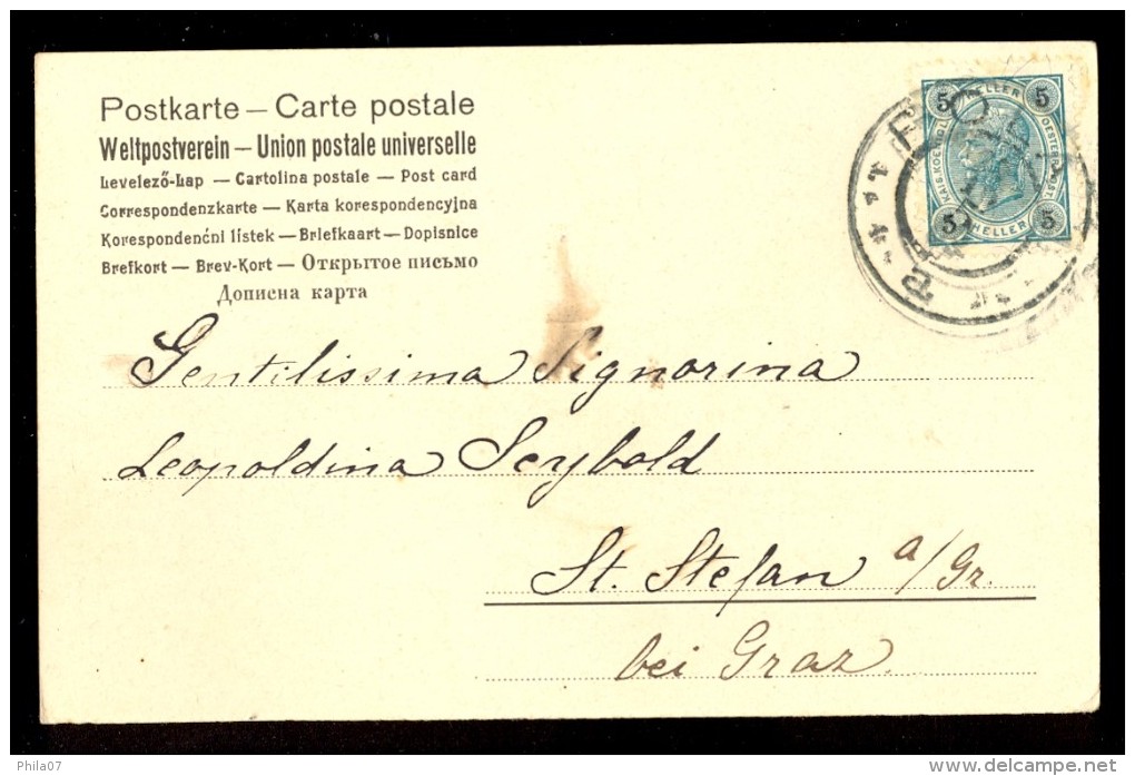 E. Docker / Man And Woman / Year 1905 / Old Postcard Circulated - Doecker, E.
