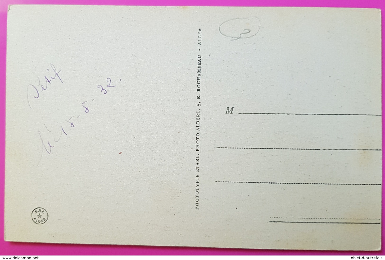 Cpa Sétif La Gare 1932 Carte Postale Algérie - Setif