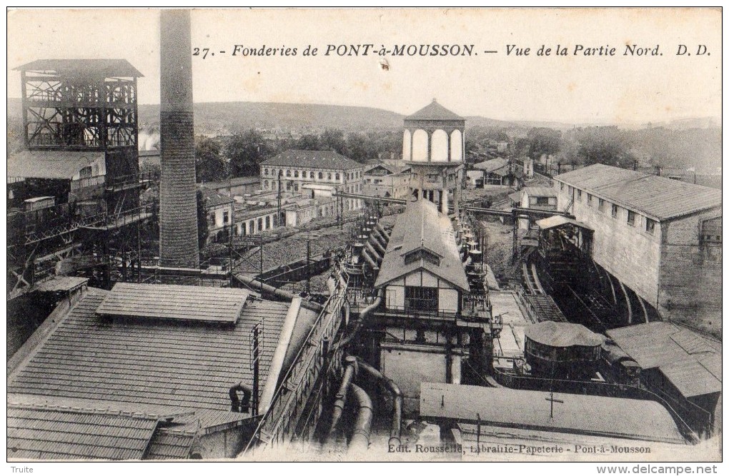 FONDERIES DE PONT-A-MOUSSON  VUE DE LA PARTIE NORD - Pont A Mousson