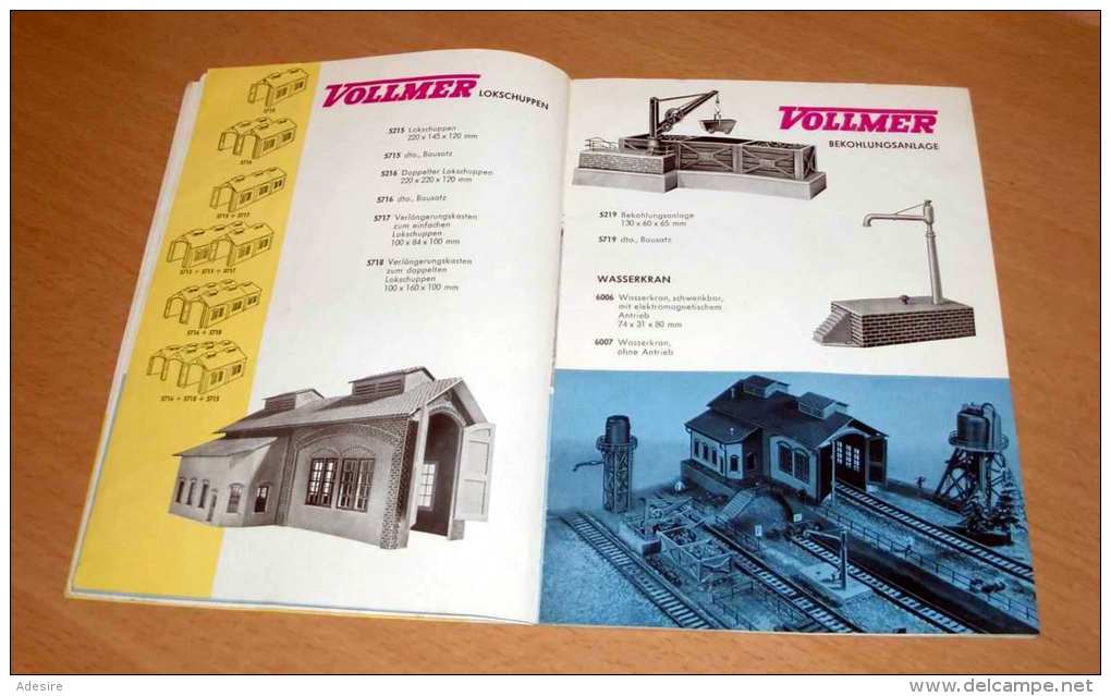 Katalog Von VOLLMER 1960, Zubehörteile Für Modell Eisenbahner, Sehr Schöne Ausgefallene Stücke, Printed In West-Ger ... - Allemand