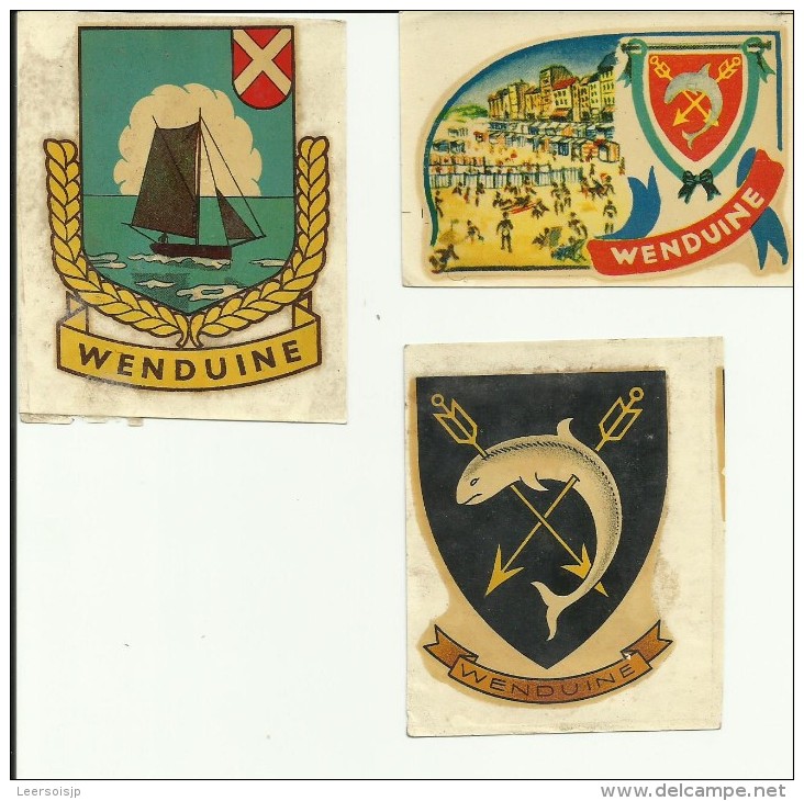 Trois Stickers De Wenduine - Collezioni