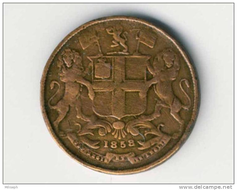 Inde Britannique -  EAST INDIA COMPANY - One Quarter Anna - 1858 - Indien