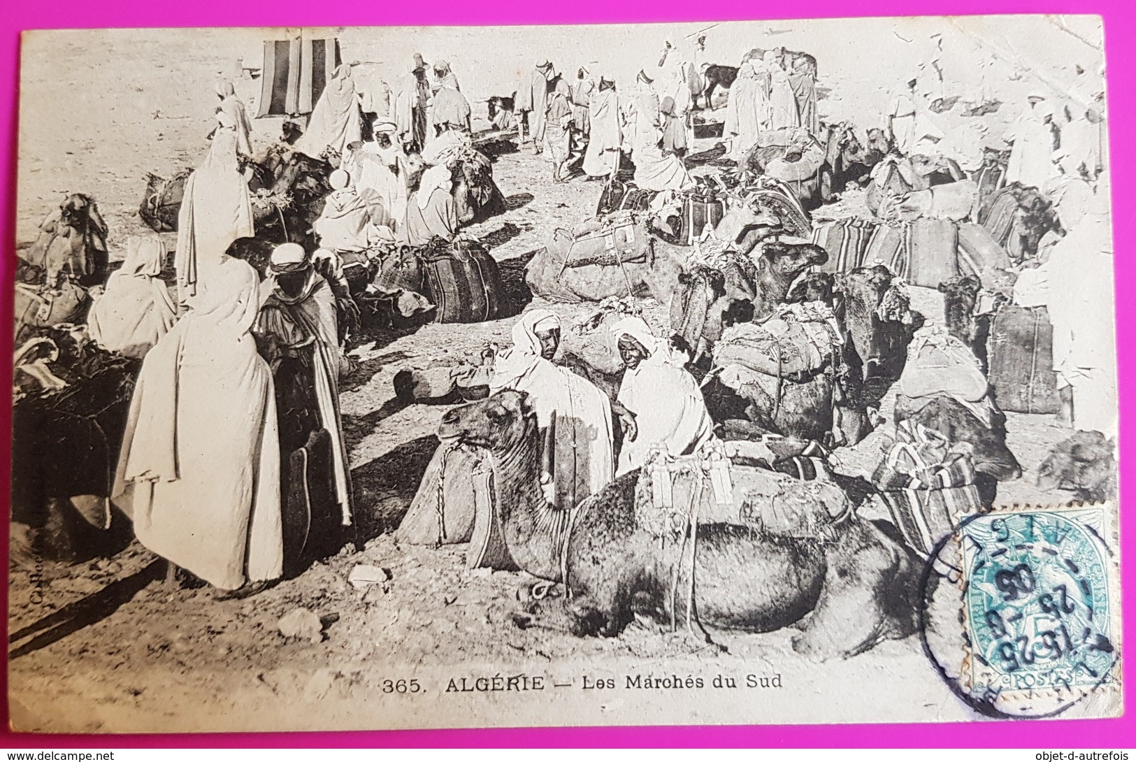 Cpa N° 365 Les Marchés Du Sud 1905 Carte Postale Algérie Métier Belle Animation - Professioni