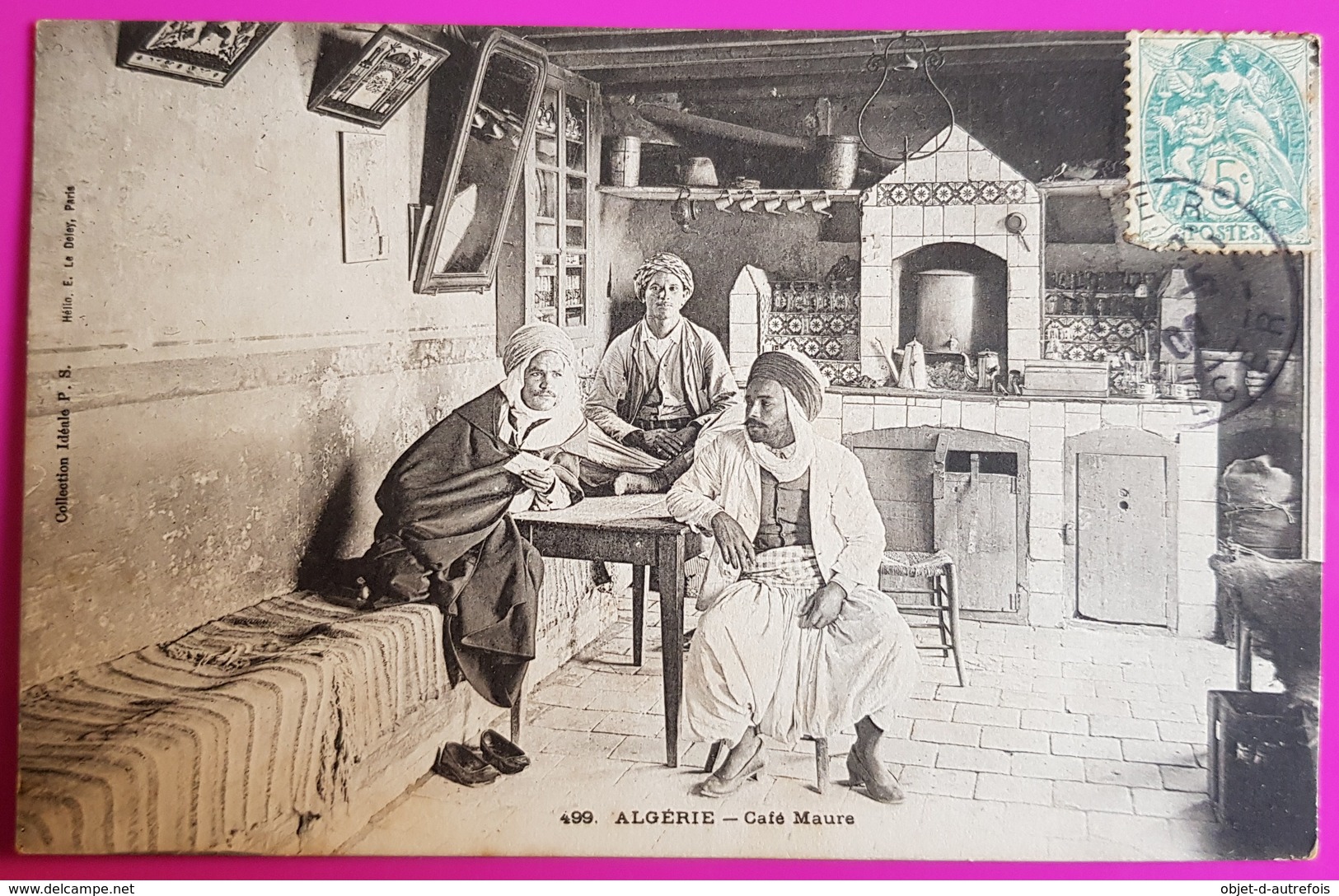 Cpa N° 499 Café Maure 1906 Carte Postale Algérie Métier Belle Animation - Métiers