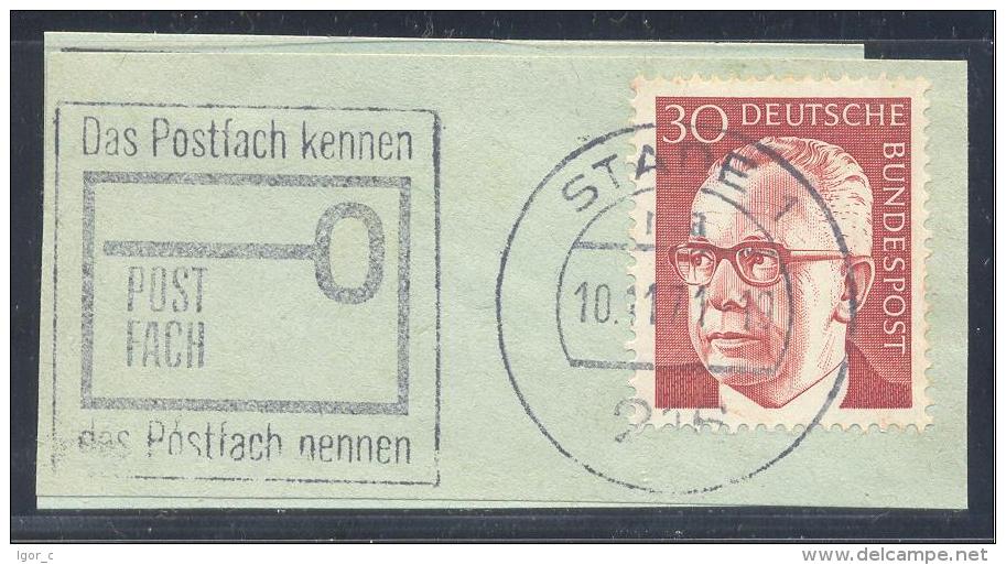 Germany Deutschland 1971 Slogan Cancellation: Post; Das Postfach Kennen, Das Postfach Nennen - Post