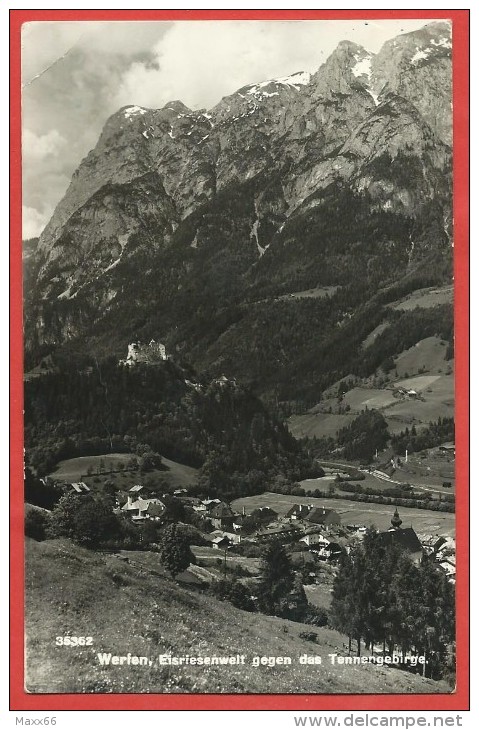 CARTOLINA VG AUSTRIA - WERFEN - Eisriesenwelf Gegen Das Tennengebirge - 9 X 14 - ANNULLO 1950 - Werfen