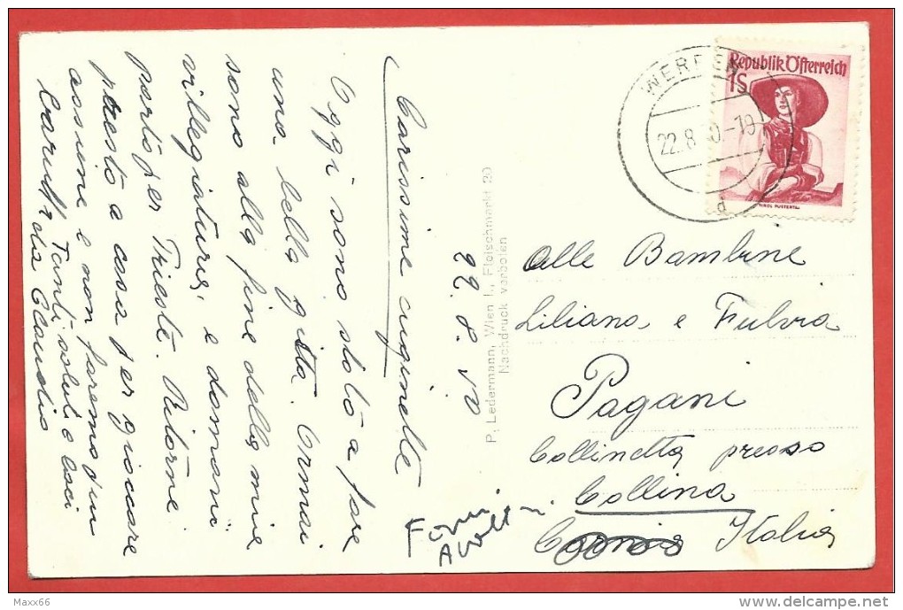 CARTOLINA VG AUSTRIA - WERFEN - Eisriesenwelf Gegen Das Tennengebirge - 9 X 14 - ANNULLO 1950 - Werfen