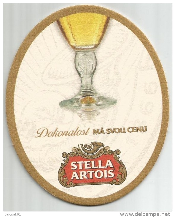 STELLA ARTOIS Beer Coaster From Slovakia - Sous-bocks