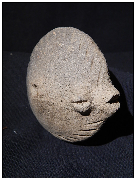 Rare Et Intact Poisson Sao, Rives Du Lac Tchad. Précolonial. 9-16è S. - Art Africain