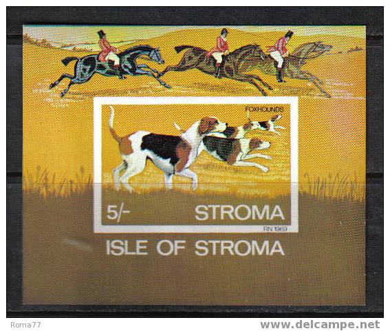 BOL1543 - STROMA , SCOTLAND ISLE :  5 /-  Cane Foxhounds  *** - Local Issues