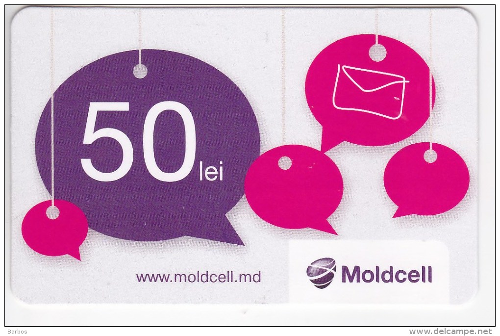 Moldova   Moldavie  Moldau ,  Prepaid Phonecard -  Moldcell  ,  50 Lei , Paper , Used - Moldavië
