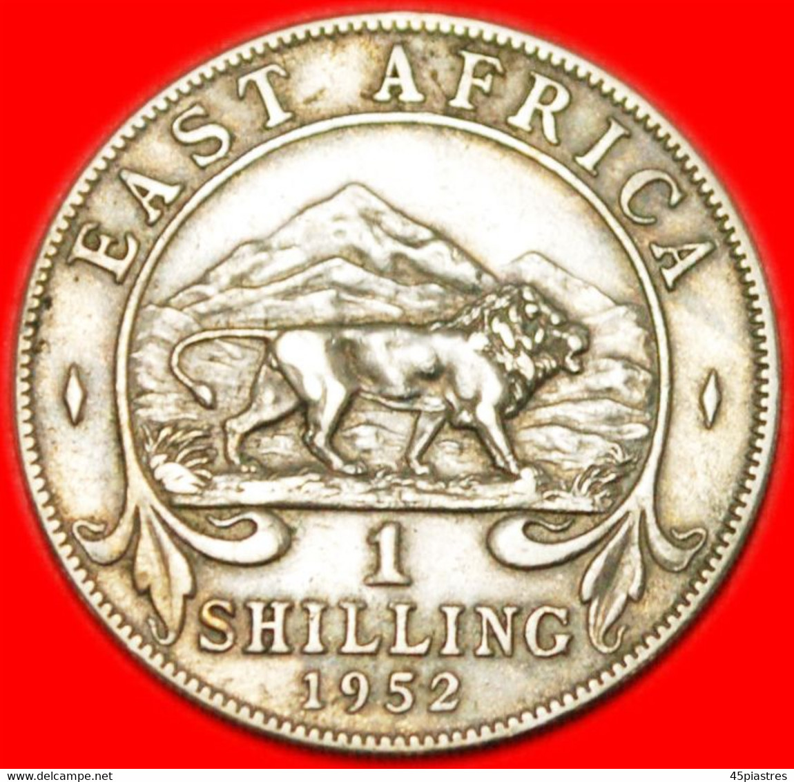 * GREAT BRITAIN LION EAST AFRICA 1 SHILLING 1952! George VI (1937-1952) LOW STARTNO RESERVE! - Colonie Britannique