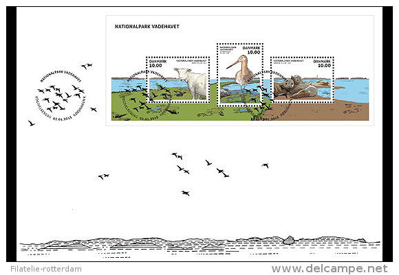 Denemarken / Denmark - Postfris / MNH - First Day Cover Wadden Sea Sheet 2015 NEW! - Nuovi