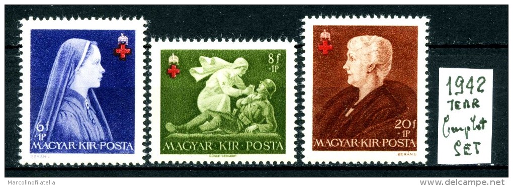 UNGHERIA - MAGYAR  POSTA - Year 1942 - Complet Set -MNH ** -nuovi -news. - Nuevos