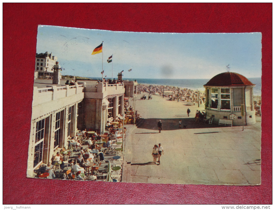 1960 Insel Borkum Nordseeheilbad Kurpromenade Niedersachsen Gebraucht Used Germany Postkarte Postcard - Borkum