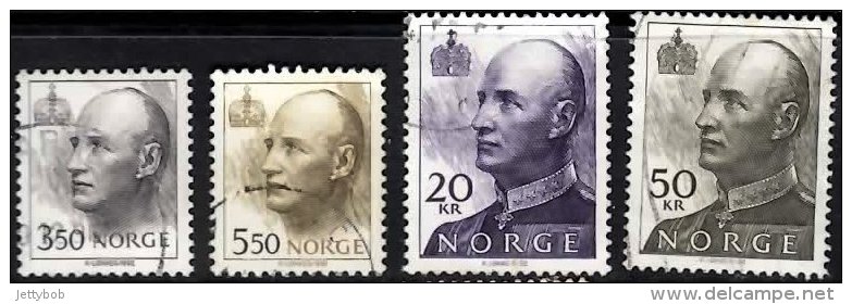 NORWAY 1992 Harald 3k50, 5k50, 20k, 50k Used - Gebraucht